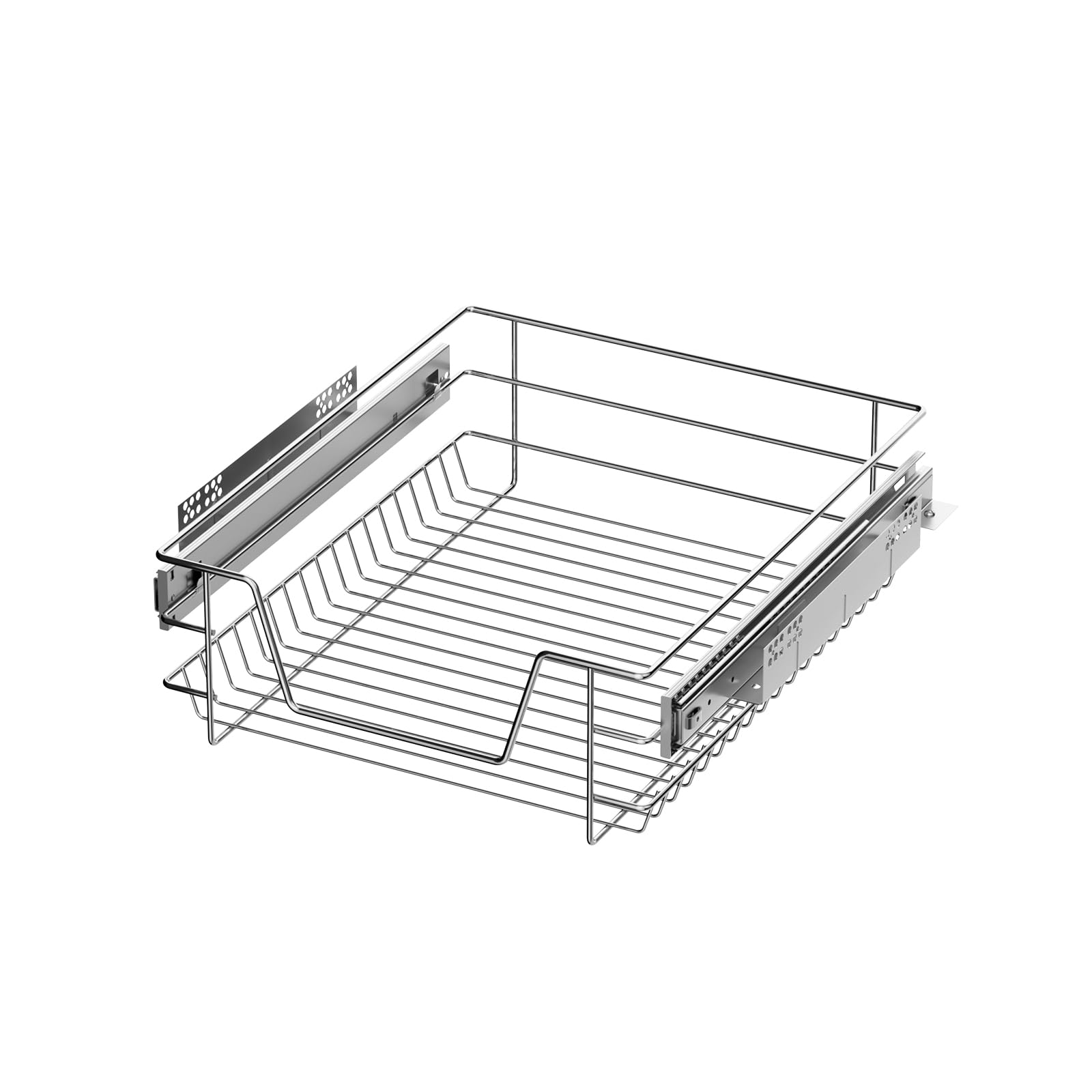 XEMQENER Pull Out Kitchen Wire Basket – Heavy Duty 400mm Cabinet Drawer