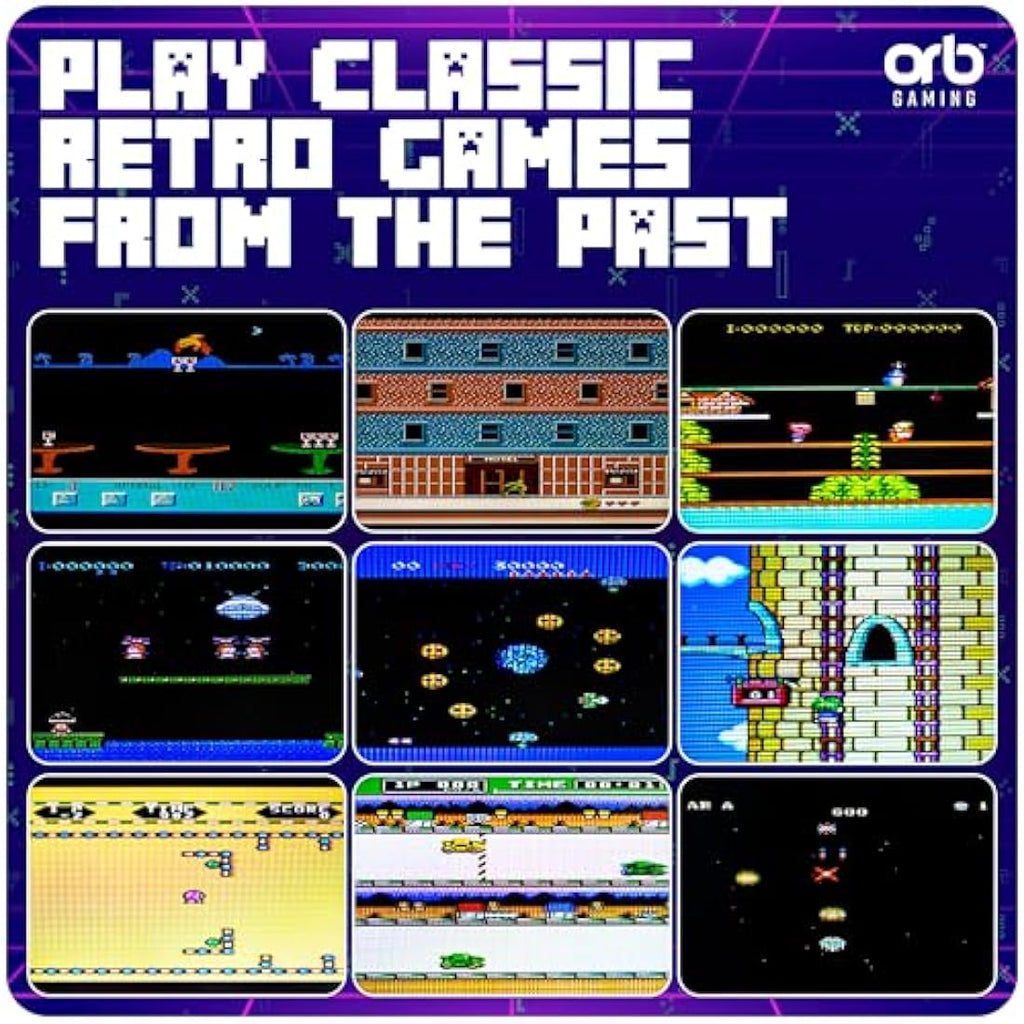 Mini Arcade Machine | 300 8-Bit Retro Games & 2 Wireless Joysticks