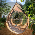 12" 3D Stainless Steel Wind Spinner – Metal Garden Sculpture