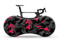 Velo Sock Camo Bike Cover – Water-Repellent Black & Pink Transport Cover