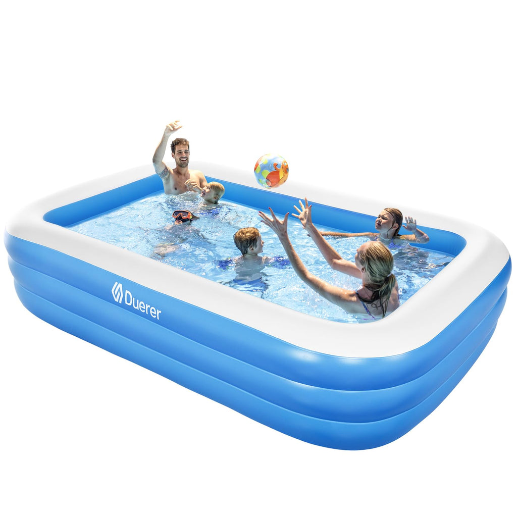 Duerer Inflatable Swimming Pool | 241cm Family Paddling Pool for Backyard