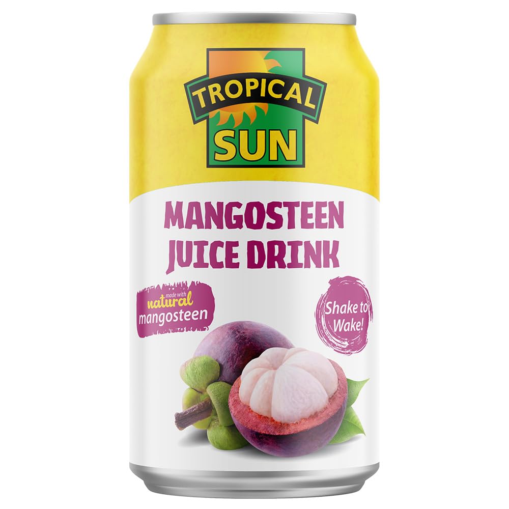 Tropical Sun Mangosteen Juice Drink - Exotic Fruit Beverage - 12 x 330ml