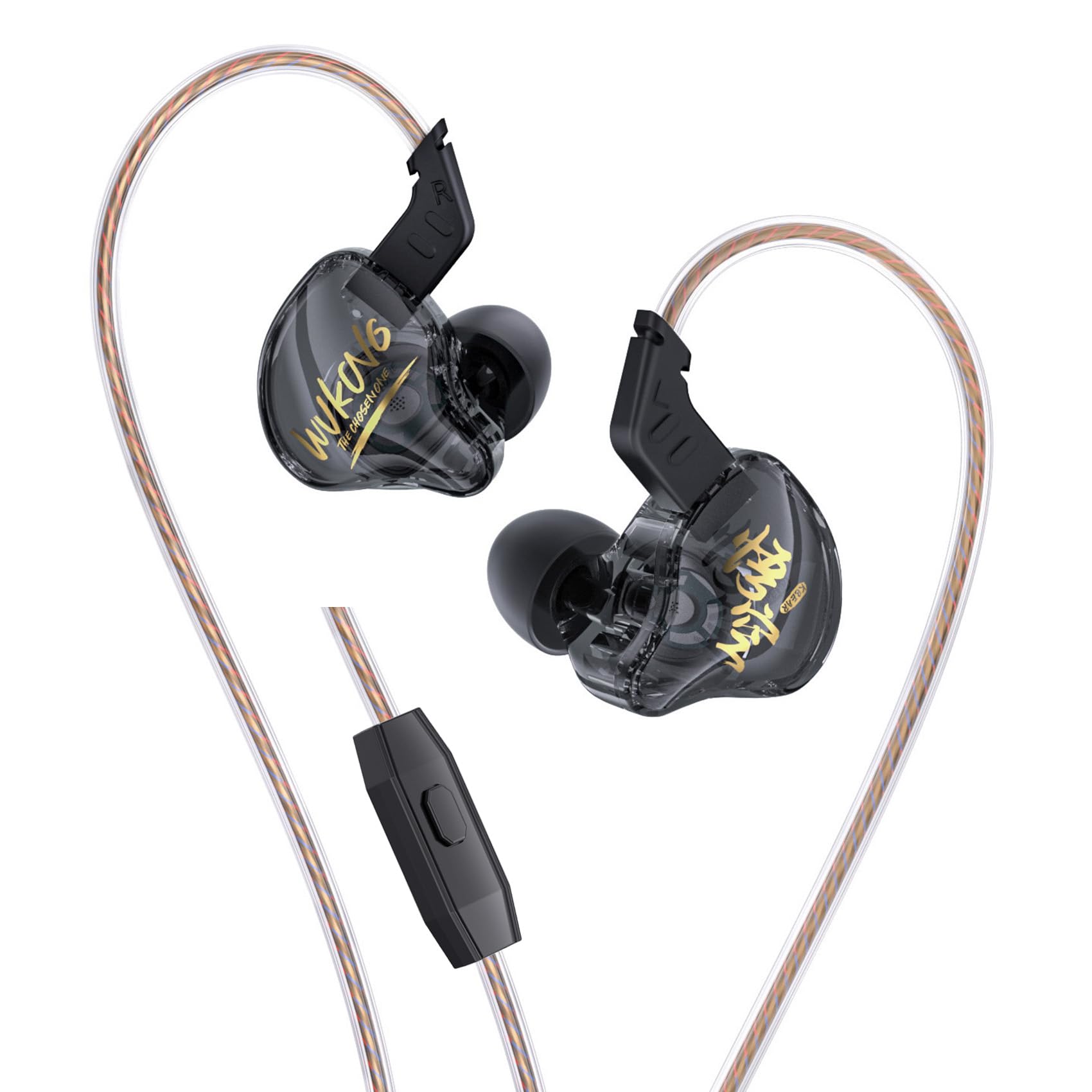 KBEAR MONKIE K01 Wired Gaming Earbuds | 1DD HiFi Bass IEM Headphones
