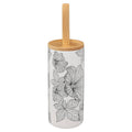 Five Blackflora Ceramic Toilet Brush with Holder | Stoneware & Wood