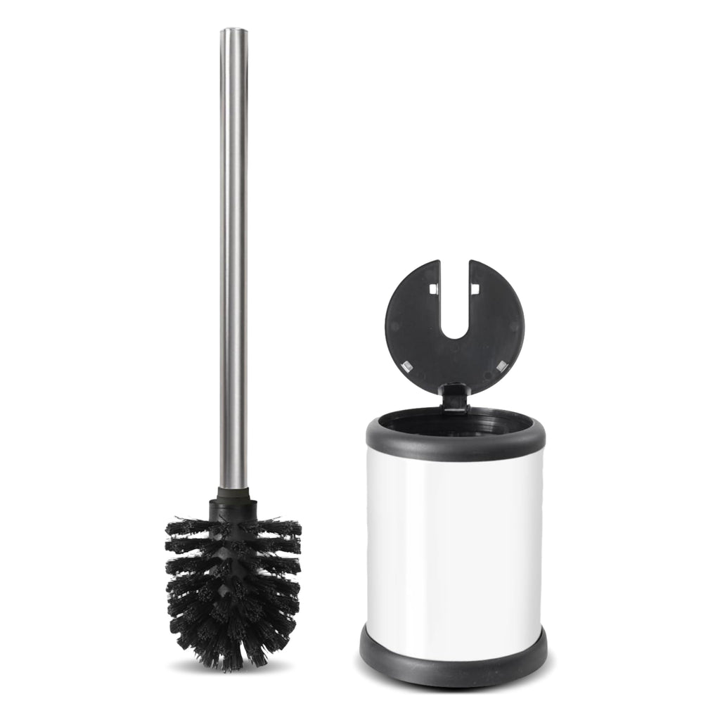 ToiletTree Products Deluxe Toilet Brush with Lid, White - image 1