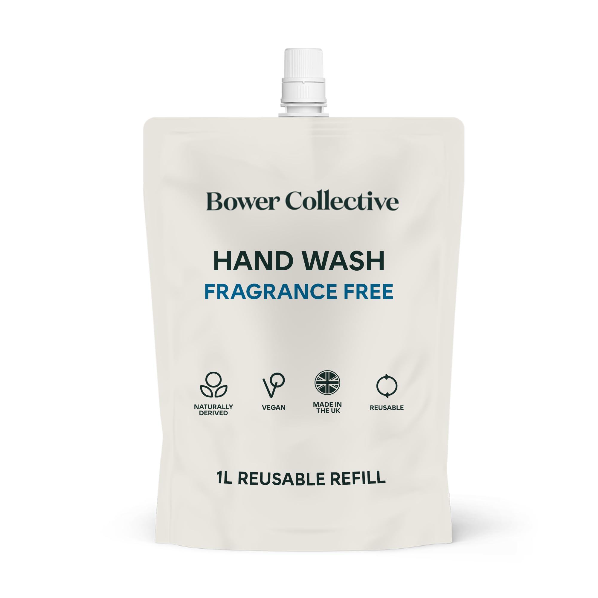 Bower Collective Antibacterial Hand Soap Refill | Fragrance Free | 1L
