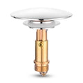 Pop Up Click Clack Sprung Plug Stopper,Bathroom Basin Sink Drain Plug Stopper,Waste Push Button Brass Slotted Plug for Washbasin Bathroom 1pcs - image 1