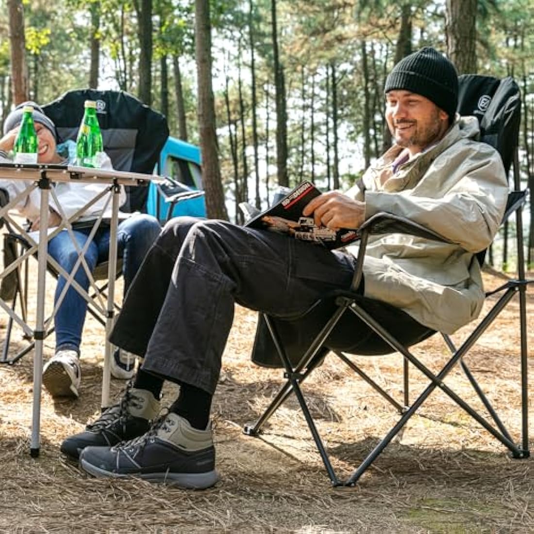 Ever Advanced Heavy Duty Folding Camping Chair | 160kg Oversized Seat