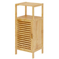 Bamboo Bathroom Floor Cabinet – Slim Corner Storage Organizer