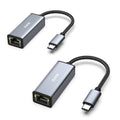 BENFEI USB C to Ethernet Adapter 2 Pack | Gigabit RJ45 Aluminum Shell
