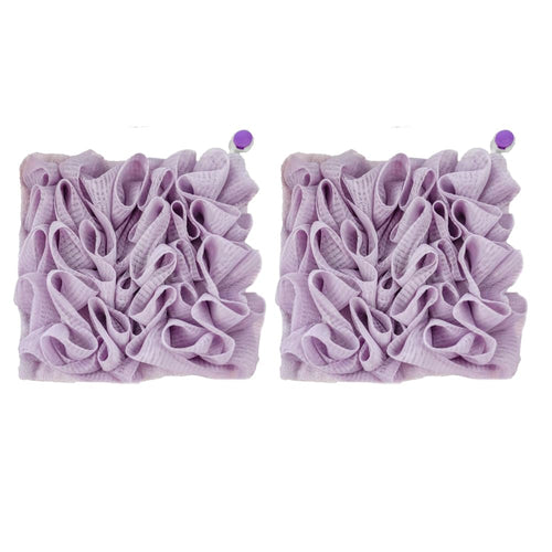 Jolof Store 2-in-1 Loofah Washcloth Set | Exfoliating Mesh Soap Saver