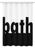 Kleine Wolke Shower Curtain | Black & White Polyester | 180x200 cm