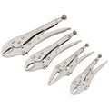 Draper 35373 Self Grip Locking Plier Set - 4 Piece Steel Hand Tools