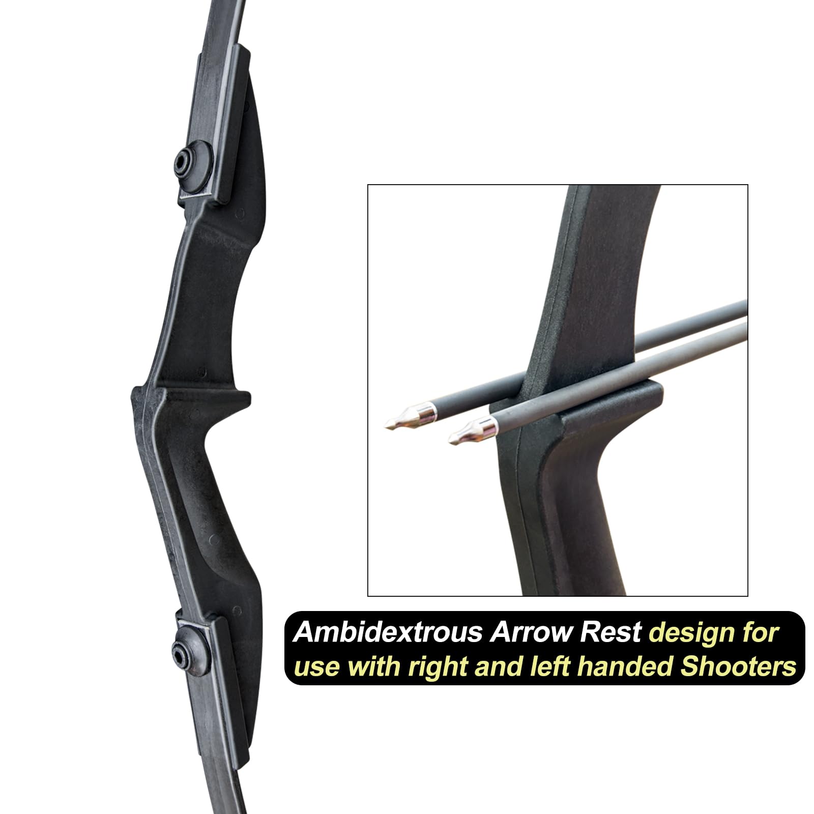 D&Q Takedown Recurve Bow and Arrow Archery Set - 30/40 lbs Kit