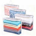 Clear Clothes Storage Bag,Clear Zippered Storage Bags,Wardrobe Storage Organizer Moving Bags with Reinforced Handle for Loft Wardrobe for Bedding - image 1