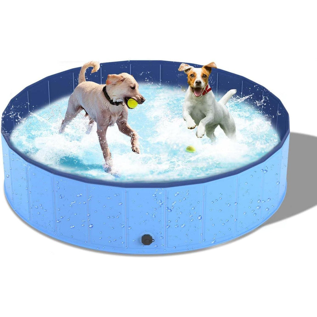 Massive Discounts Foldable Dog Pool – Durable PVC Pet Bath Tub