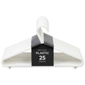 Roe Tenpo Coat Hangers, White | Adult Plastic Clothes Hangers for Clothes | Durable & Lightweight | Non-Slip, Space-Saving Design for Shirts, Jackets - image 1
