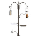 MIXXIDEA Bird Feeder Station Kit – 231cm Pole with 5-Prong Base & 4 Hooks