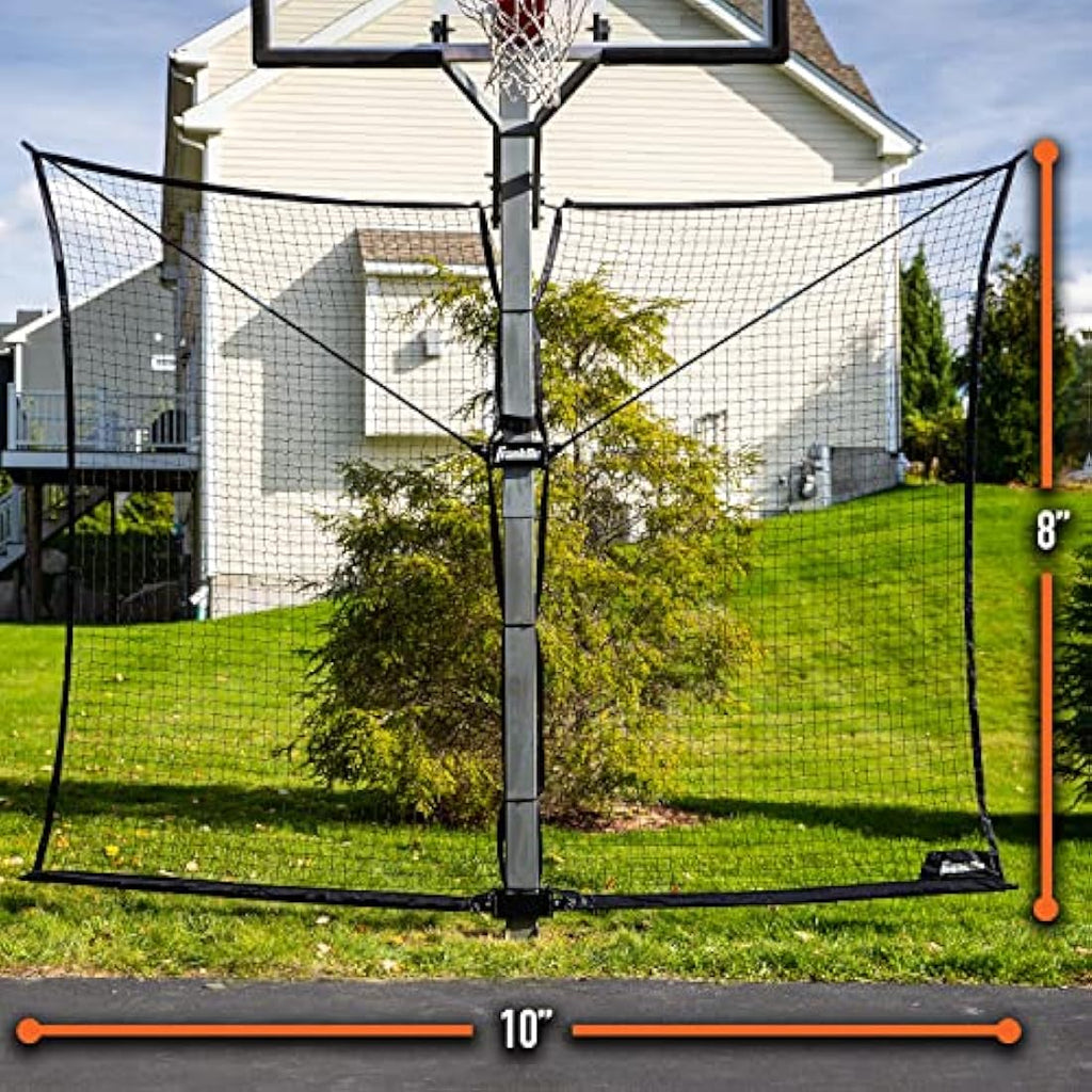 Franklin Sports Basketball Defender Net Pro – 10ft x 8ft Rebounder