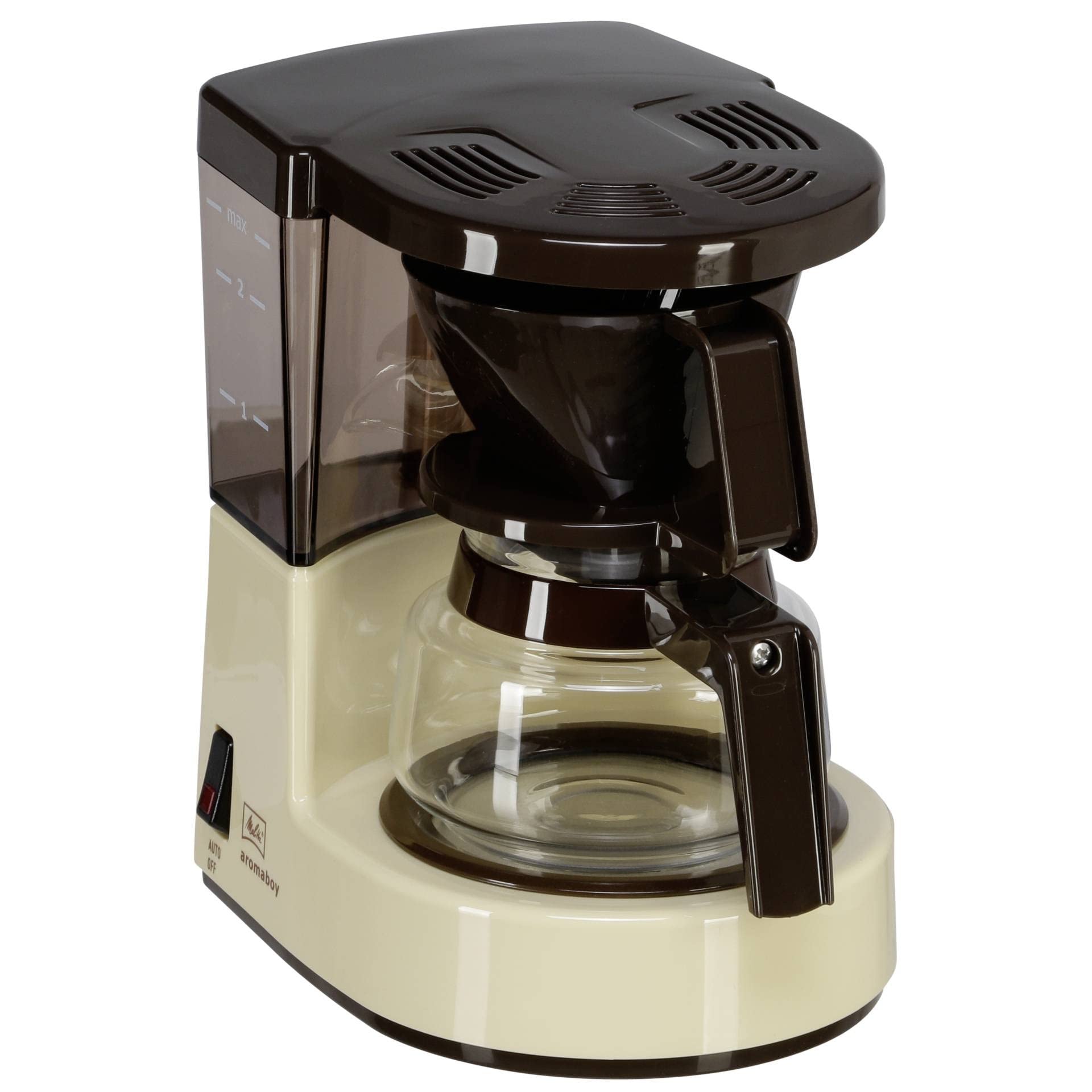 Melitta Aroma Boy Filter Coffee Machine – Compact 2-Cup Design, Beige