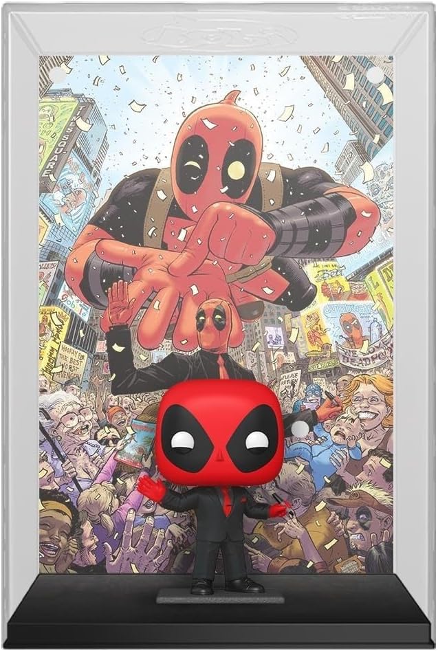 Funko Pop! Comic Cover Marvel Deadpool Vinyl Figure - 11-Inch Display