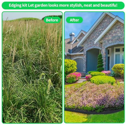 Forever Speed Flexible Garden Edging - 20m x 5cm Black Lawn Border