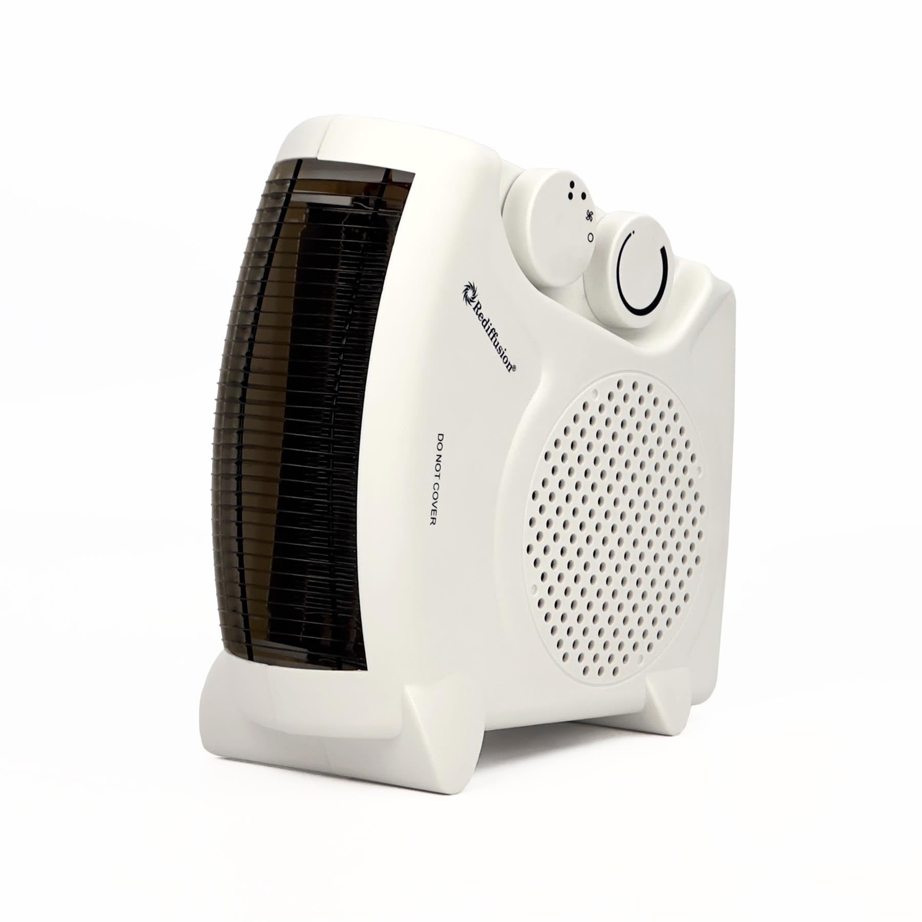Rediffusion 2000W Dual Position Fan Heater | Portable Upright & Flat