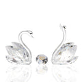 Jolof Store Crystal Swan Figurines | 30th Wedding Anniversary Glass Gift
