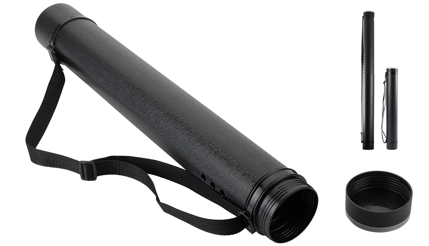 DEWEL Expandable Poster Tube | Waterproof Plastic Art Storage Case