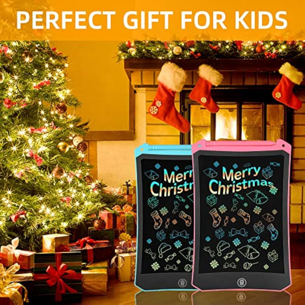 PINKCAT 8.5" LCD Writing Tablet 2-Pack | Colorful Doodle Board for Kids
