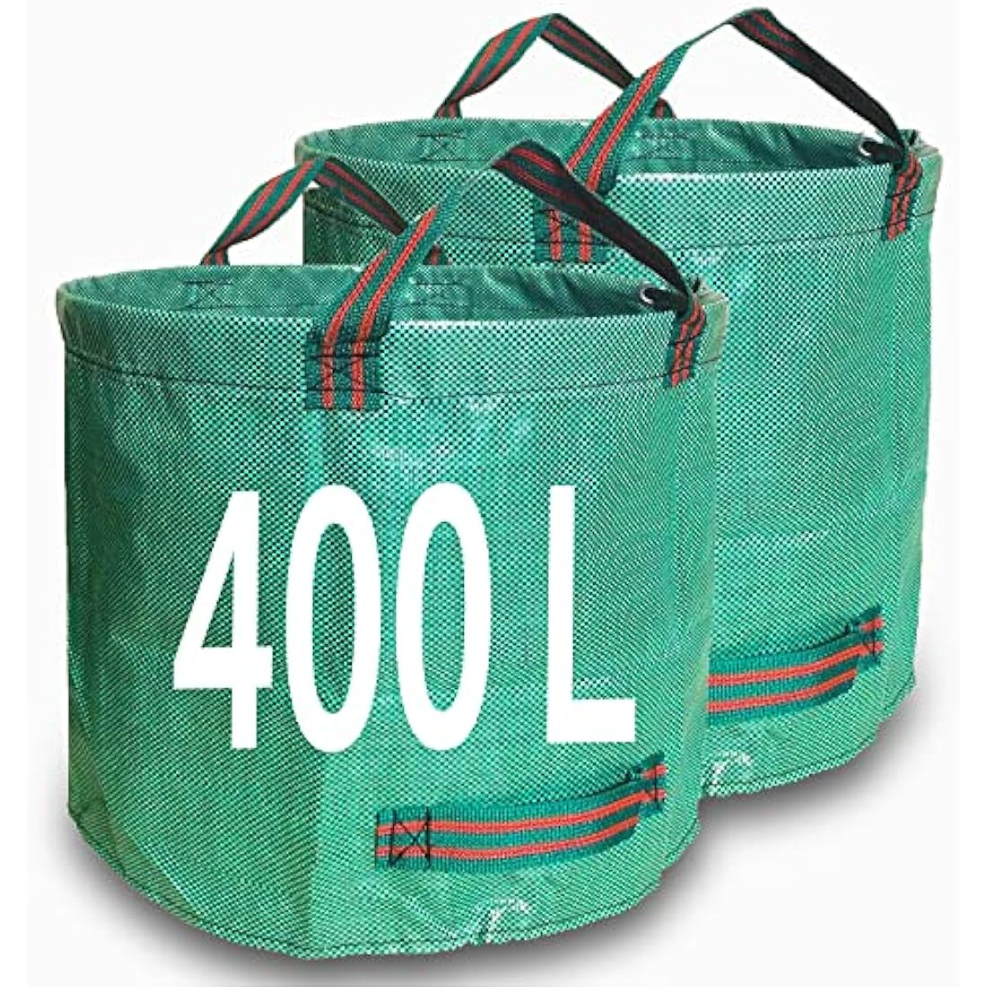 Singwow Heavy Duty Garden Waste Bags | 400L Reusable Leaf Sacks (2 Pack)