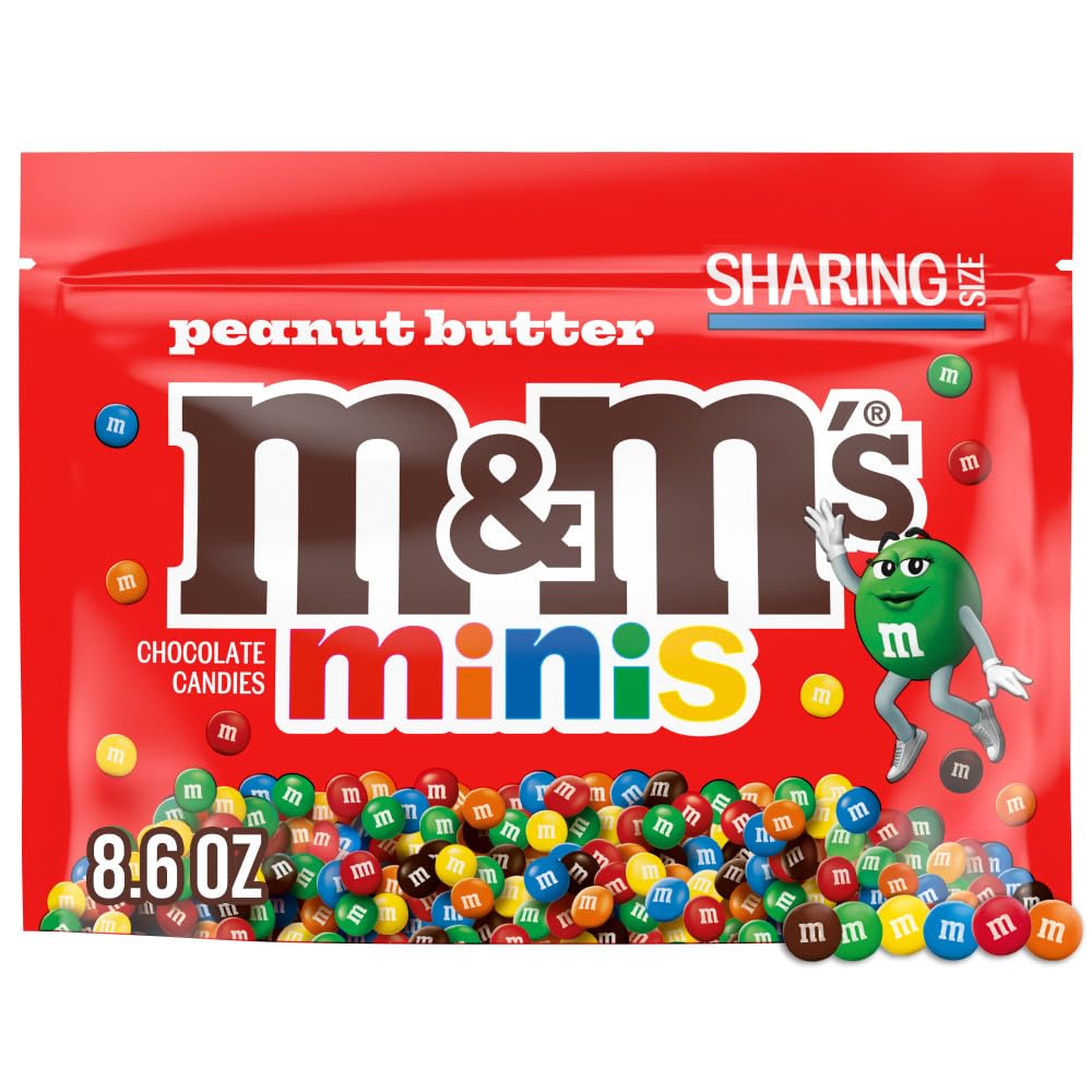 M&M'S Minis Peanut Butter Milk Chocolate Candy - 8.6 Oz Resealable Bag