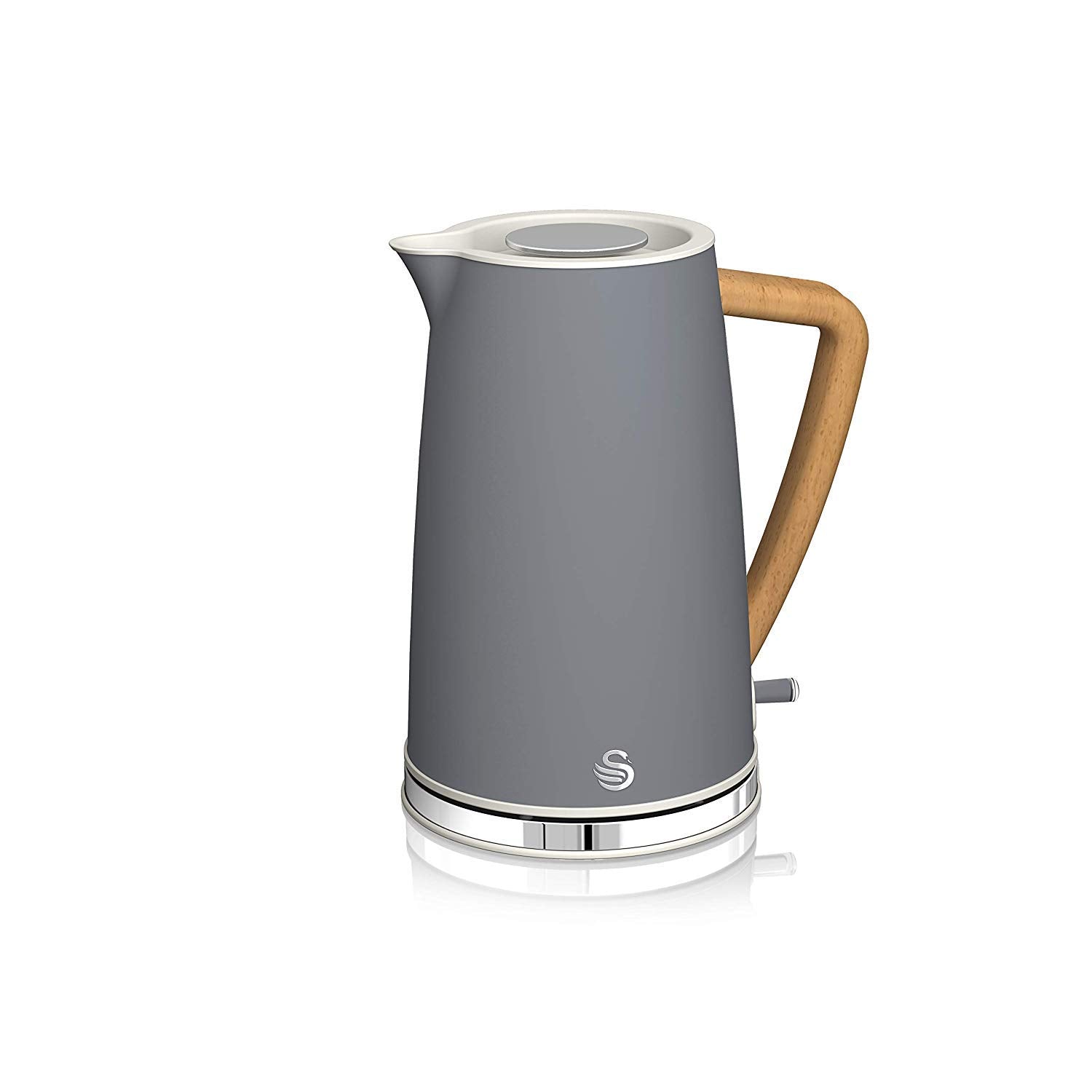 Swan Nordic 1.7L Electric Jug Kettle – Fast Boil, Matte Slate Grey