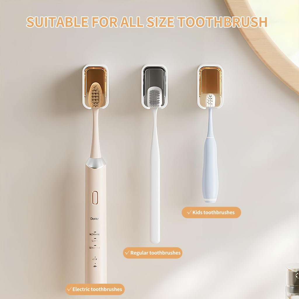 Wall Mounted Toothbrush Holders for Bathroom