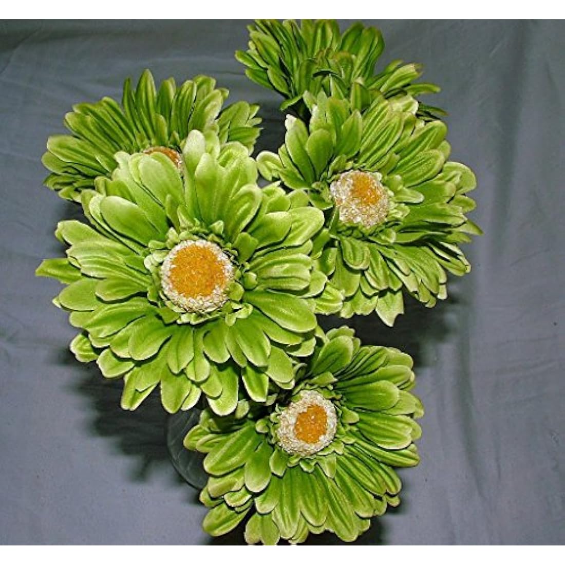 Artificial Gerbera Daisy Stems | Lime Green (12 Pack)