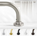 TANGWIN Wrap Around Blackout Curtain Rod | 48-90" Brushed Nickel 1" Rod