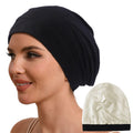 Hat Hut Mulberry Silk Lined Sleep Cap | Adjustable Bonnet for Curly Hair