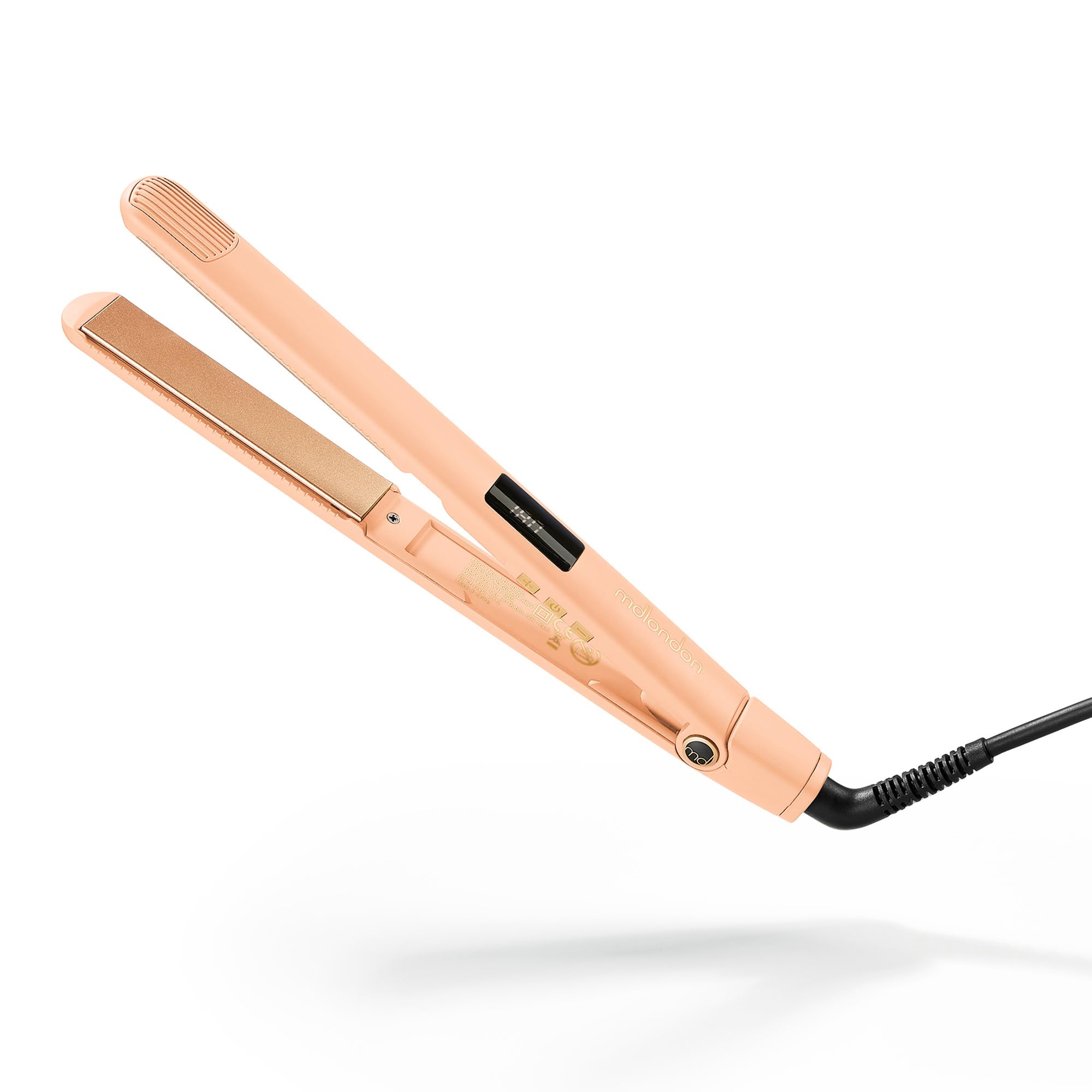 mdlondon Strait Ceramic Hair Straighteners | Professional Flat Iron - Blush
