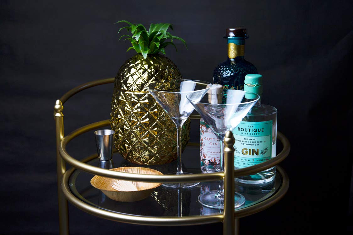 Talking Tables Gold Pineapple Ice Bucket with Lid – Double Walled Dolomite