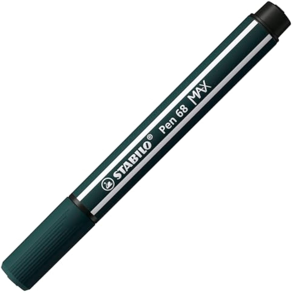 STABILO Pen 68 MAX Chisel Tip Premium Fibre-Tip Pens - 24 Assorted Colours