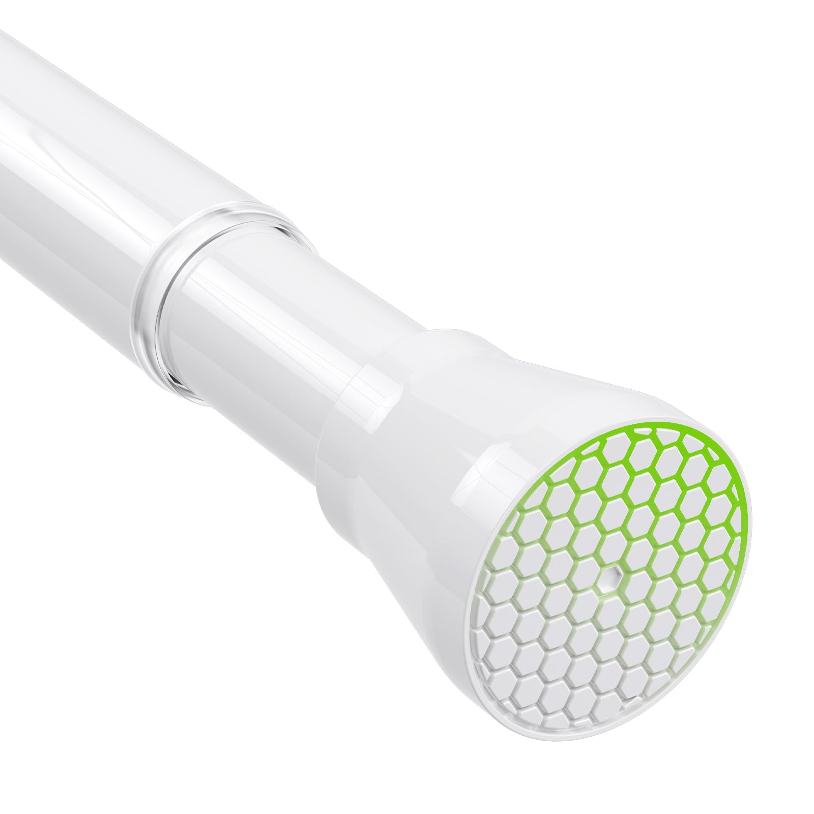 Extendable Shower Curtain Rod | 75-160cm White Tension Pole