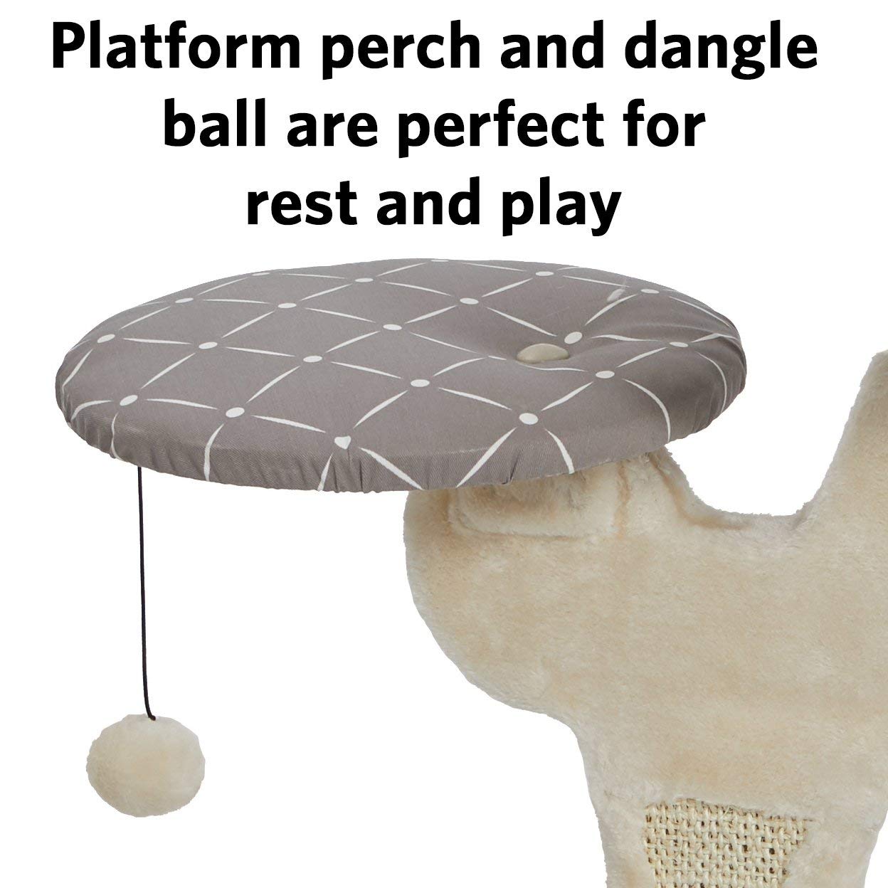 MidWest Salvador Cat Tree with Sisal Scratching Pad - Mushroom