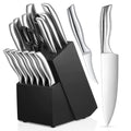 Jolof Store Kitchen Knife Set – German Stainless Steel with Wood Block