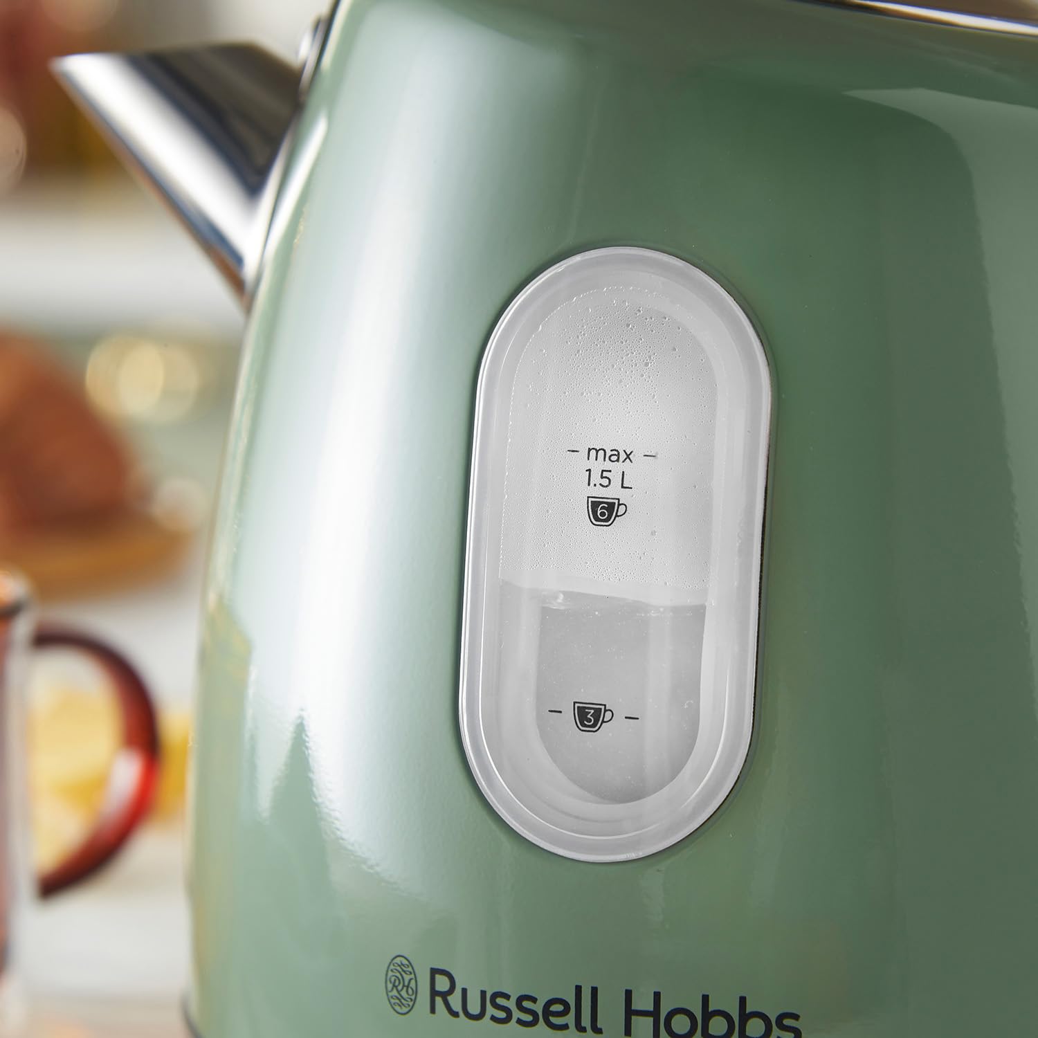 Russell Hobbs Stylevia Electric Kettle | 1.5L Fast Boil – Sage Green