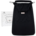 Bebear Universal Baby Carrier Cover – Warm Winter Hoodie Wrap (Black)