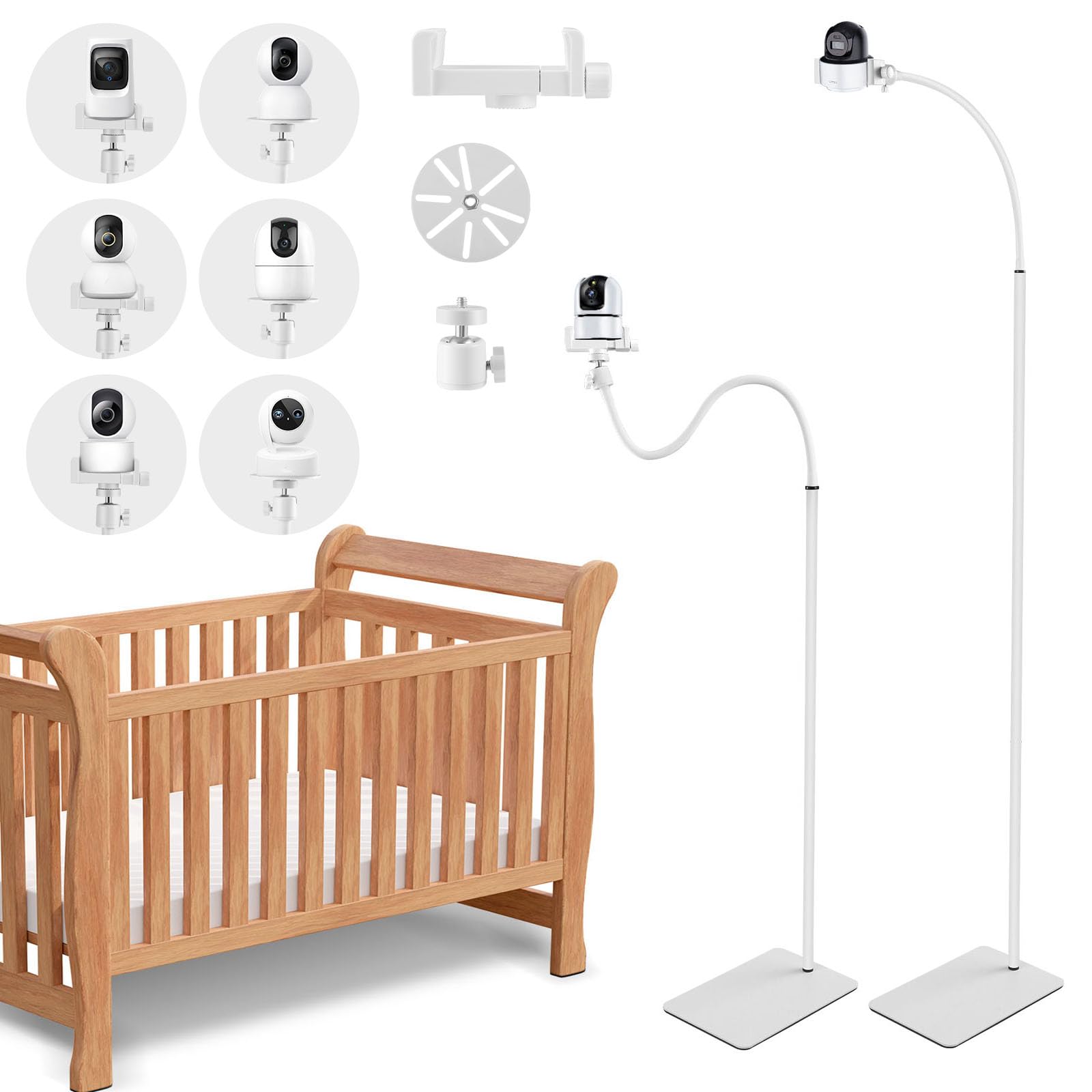 Baby Monitor Floor Stand – Universal Flexible Camera Holder