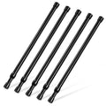 GOOWIN 5-Pack Small Tension Rods – Adjustable 40-70cm Spring Rod, Black