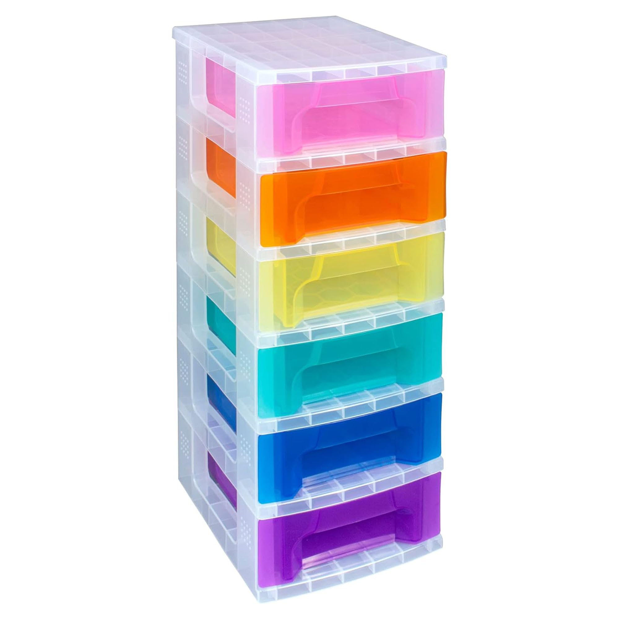 Really Useful Box 6x3.5L Slimline Storage Tower | Rainbow Drawers