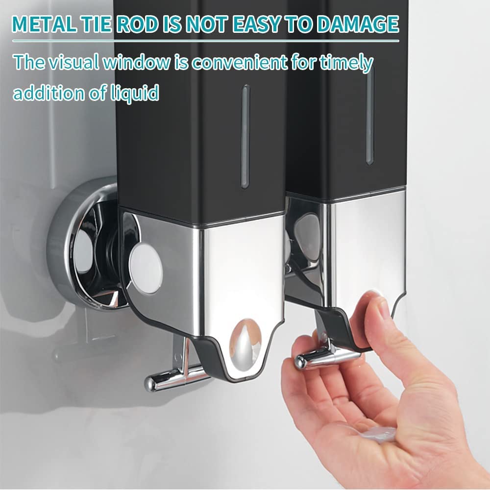 Wall Mounted Soap Dispenser - 1000ml No-Drill Shower Pump