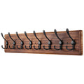 PHINGEER Wall Mounted Coat Rack – 8 Triple Hooks Heavy Duty Pine Wood